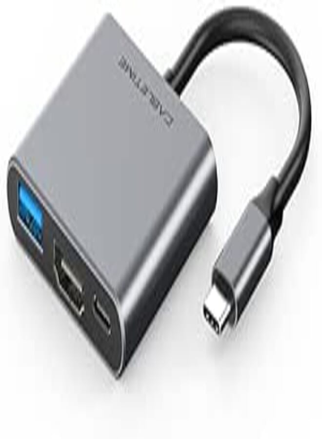 CABLETIME 3-IN-1 USB C Multiport Adapter, 4K HDMI, 100W Power Delivery, USB 3.0 Data Port, Fast Charging, 5Gbps Transfer Speed, Wide Compatability, RoHS Compliance, 2-Years Warranty